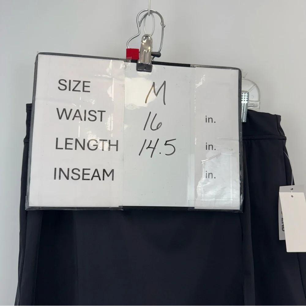 Lands End Black Tummy Control Swim  Skirt‎ Women's Size M NWT